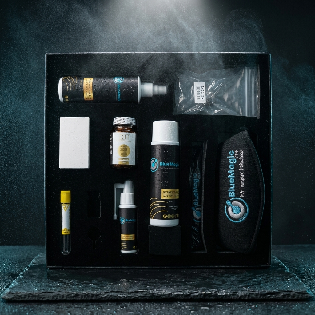 Hair Recovery Protocol — premium dark hero