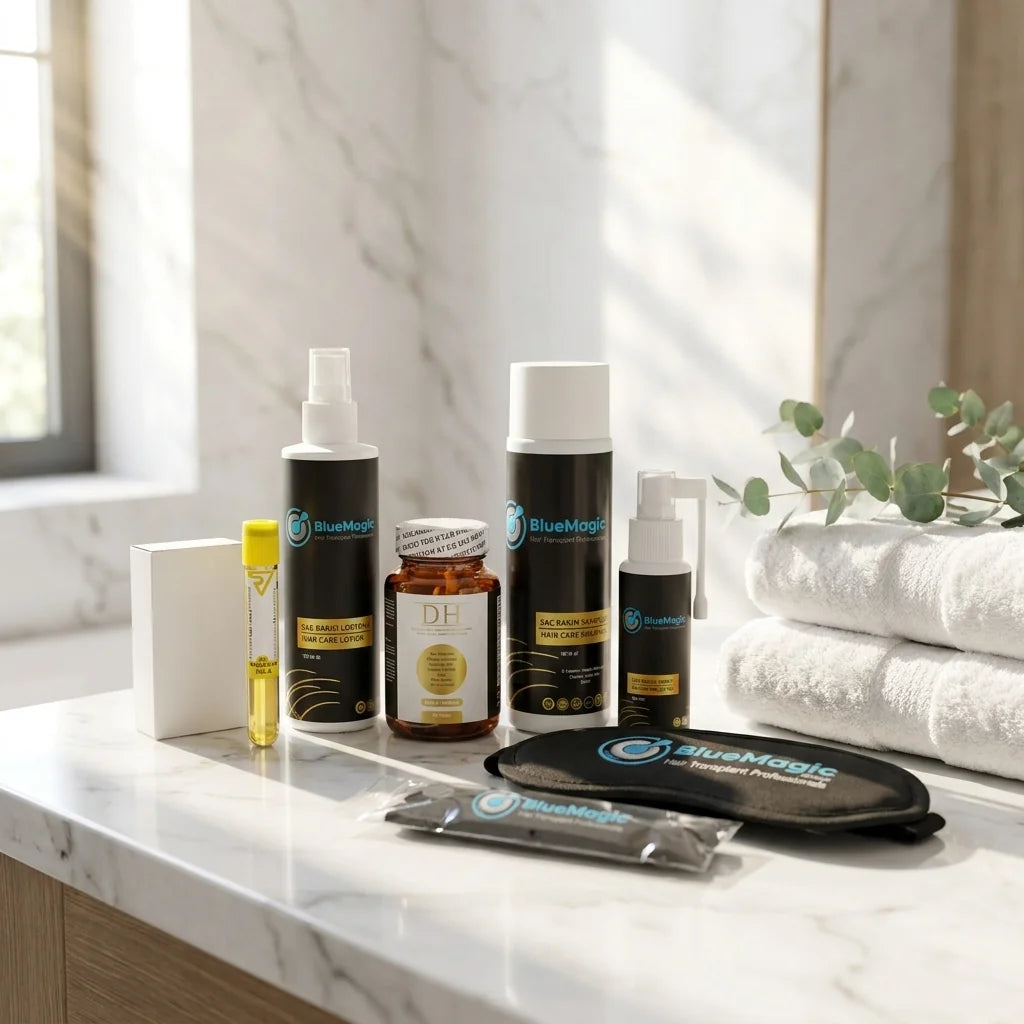 BlueMagic Group protocol kit in a spa setting